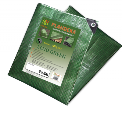 Plandeka zbrojona LENO GREEN 2 x 3m, 100g - przezroczysta z zielonym wzmocnieniem