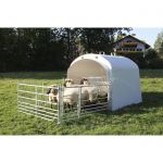 Duża budka dla owiec z zestawem łączników do paneli ogrodzeniowych