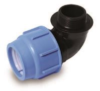 Kolano PE z gwintem 110-4\' M BLUE SEAL PN16