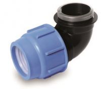 Kolano PE z gwintem 75-2,5\' F BLUE SEAL PN10