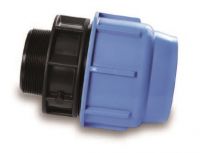 Przelot PE z gwintem 110-2\' M BLUE SEAL PN16